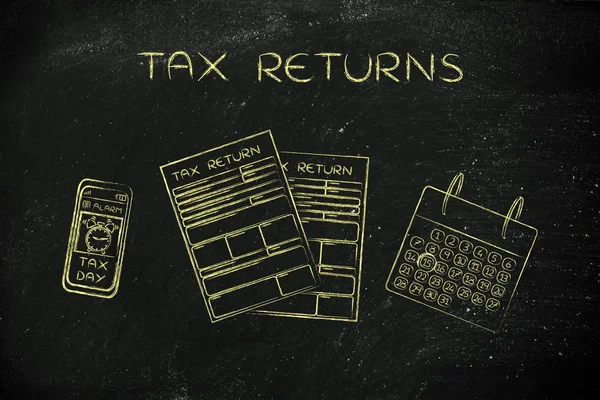 Concept of Tax Returns — Stock Photo, Image