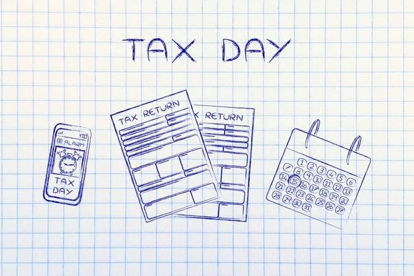 Concept of Tax Day — Stock Photo, Image