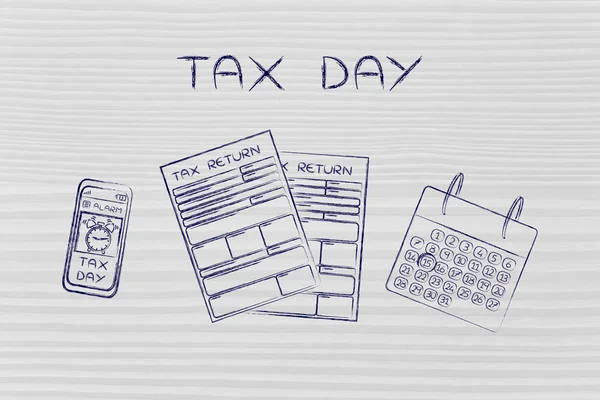 Pojmu daně den — Stock fotografie