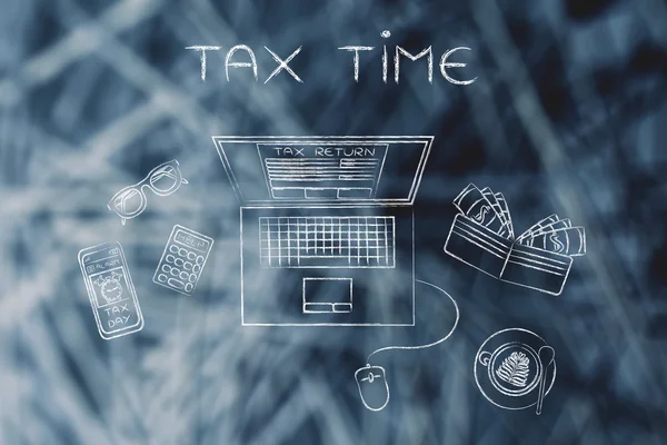 Concepto de tiempo de impuestos — Foto de Stock