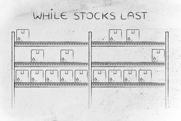 Koncept poslední zásob — Stock fotografie