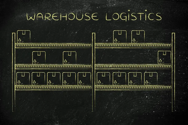 Begreppet lager logistik — Stockfoto