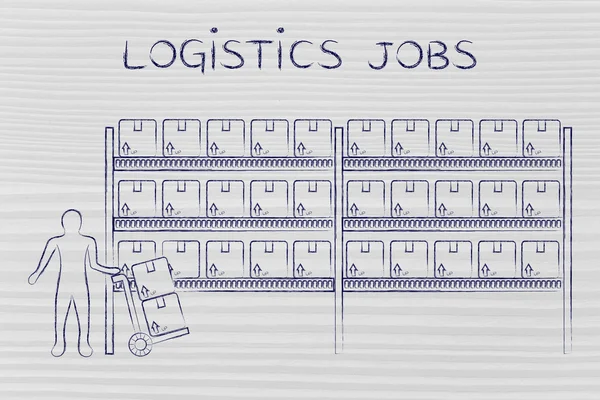 Conceito de empregos logísticos — Fotografia de Stock