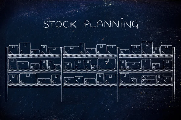 Konzept der Bestandsplanung — Stockfoto