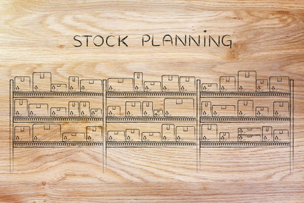 Conceptul de planificare stoc — Fotografie, imagine de stoc