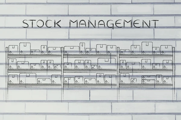 Concept de gestion des stocks — Photo