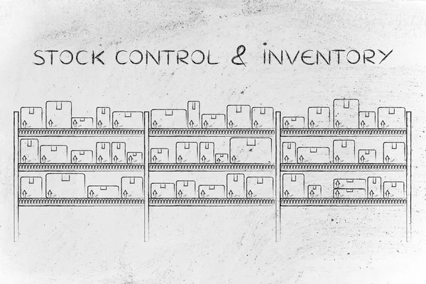 Koncept řízení skladu & zásob — Stock fotografie