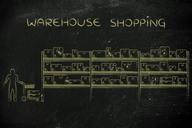 Ambar alışveriş kavramı