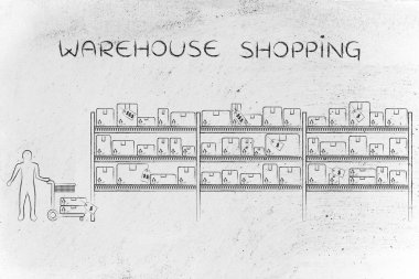 Ambar alışveriş kavramı