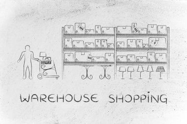 Ambar alışveriş kavramı