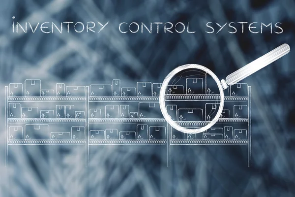 Concept van de voorraadcontrole systemen — Stockfoto
