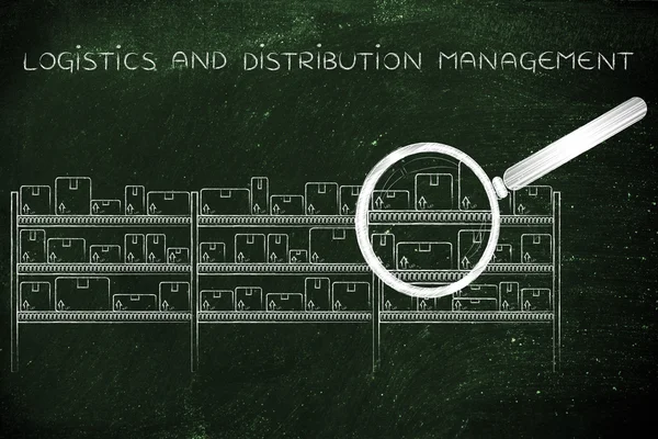 Begreppet logistik & distribution förvaltning — Stockfoto