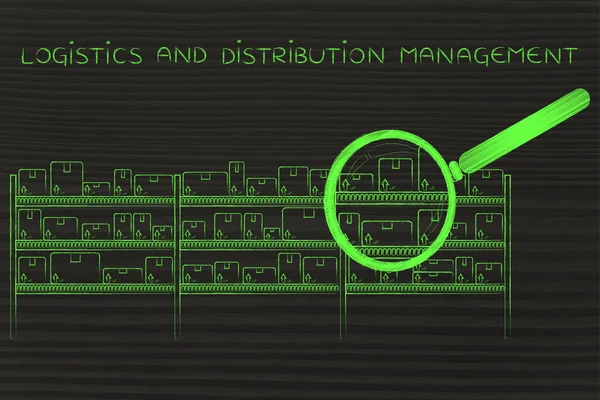 Begreppet logistik & distribution förvaltning — Stockfoto