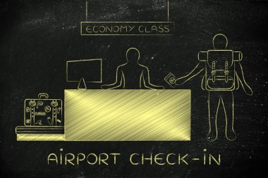 Havaalanı check-in genel kavram