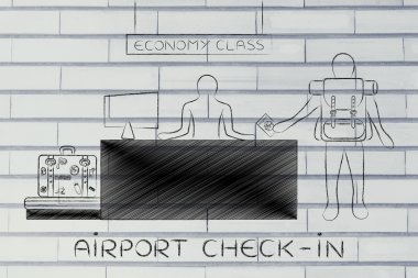 Havaalanı check-in genel kavram