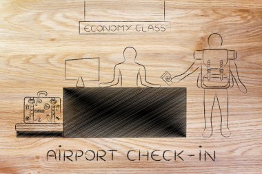 Havaalanı check-in genel kavram