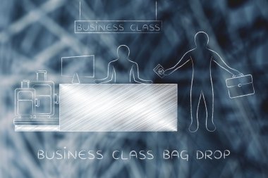 iş sınıfı çanta damla kavramı