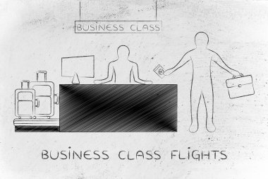 iş sınıf uçuşlar kavramı