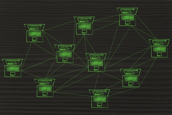 bilgisayar ağ bağlantıları bol olan