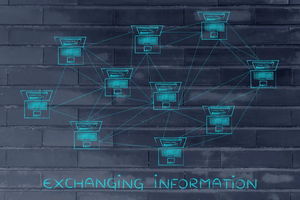 Concepto de intercambio de información —  Fotos de Stock