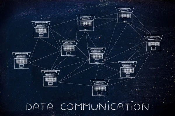 Koncepce datové komunikace — Stock fotografie
