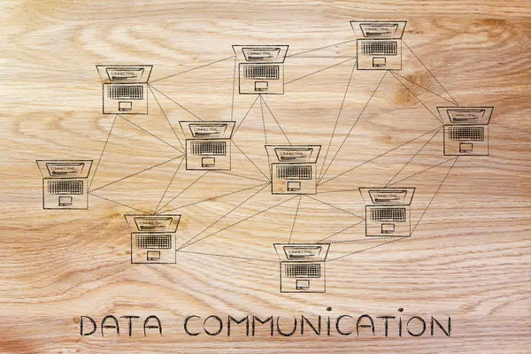 Conceito de comunicação de dados — Fotografia de Stock
