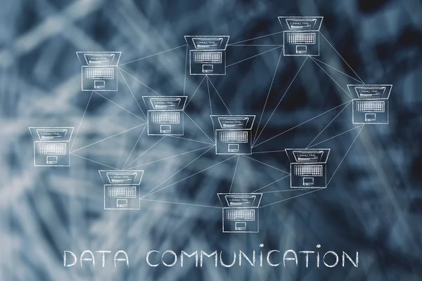Concept of data communication — Stock Photo, Image