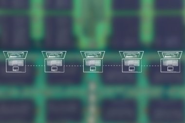 bir satırını ağ yapısındaki bağlı dizüstü bilgisayarlar