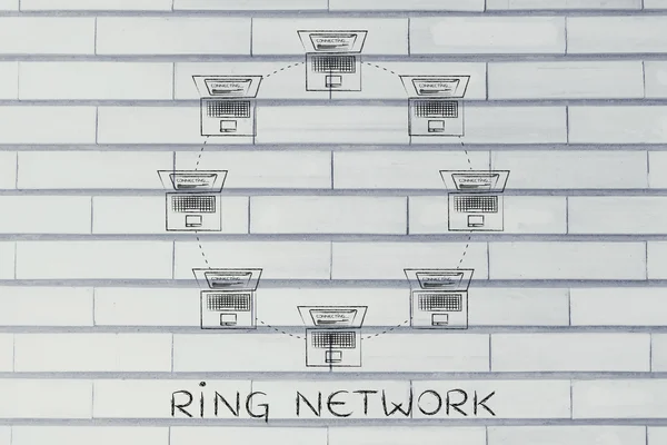 Concepto de red de anillos —  Fotos de Stock