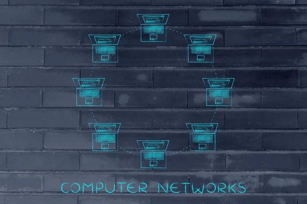 Concept van computernetwerken — Stockfoto