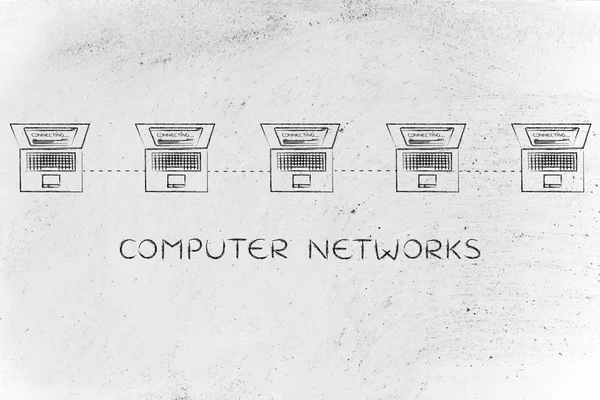 Számítógép-hálózat fogalma — Stock Fotó