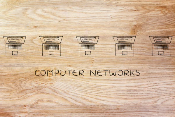 Concept of computer network — Stock Photo, Image