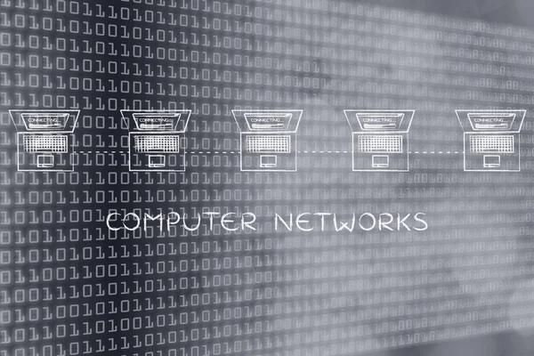 コンピュータ ネットワークの概念 — ストック写真