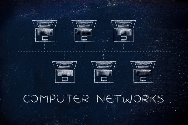 Concepto de redes informáticas —  Fotos de Stock
