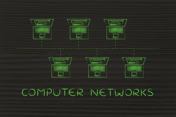Concept van computernetwerken — Stockfoto