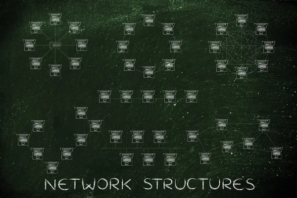 Pojęcie struktury sieci — Zdjęcie stockowe