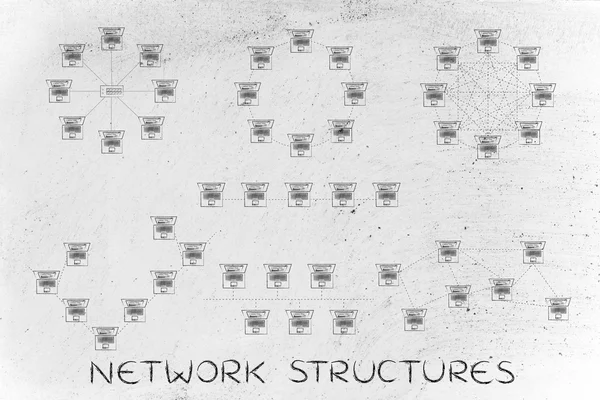 Concept van netwerkstructuren — Stockfoto