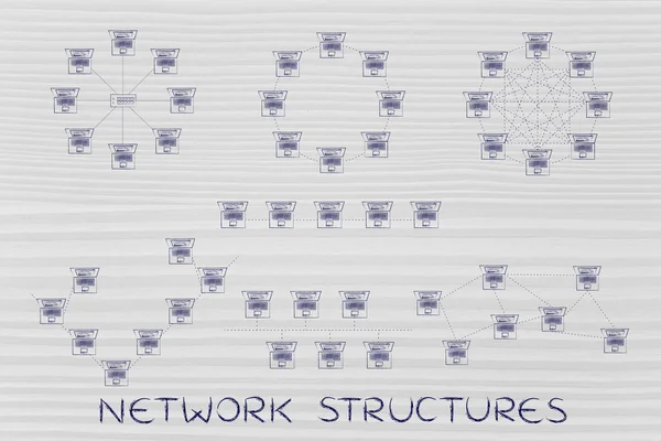 Concepto de estructuras de red — Foto de Stock