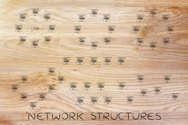 Concetto di strutture di rete — Foto Stock