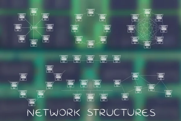Concepto de estructuras de red —  Fotos de Stock
