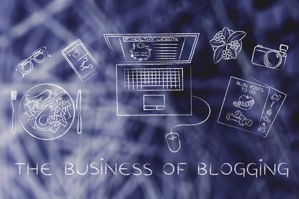 Concepto del negocio del blogging —  Fotos de Stock