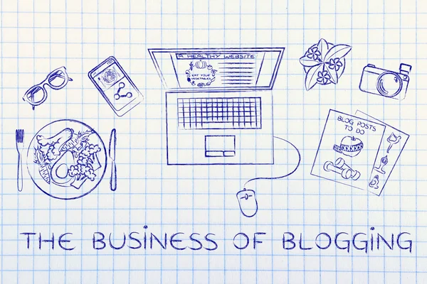 Concepto del negocio del blogging —  Fotos de Stock