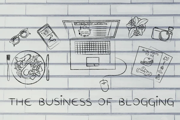 Concept de l'entreprise de blogging — Photo