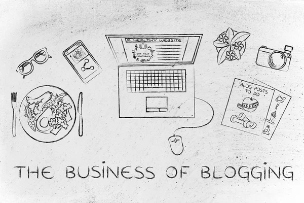 Concepto del negocio del blogging —  Fotos de Stock