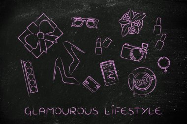 göz alıcı yaşam tarzı kavramı