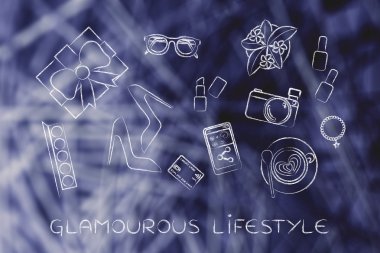 göz alıcı yaşam tarzı kavramı