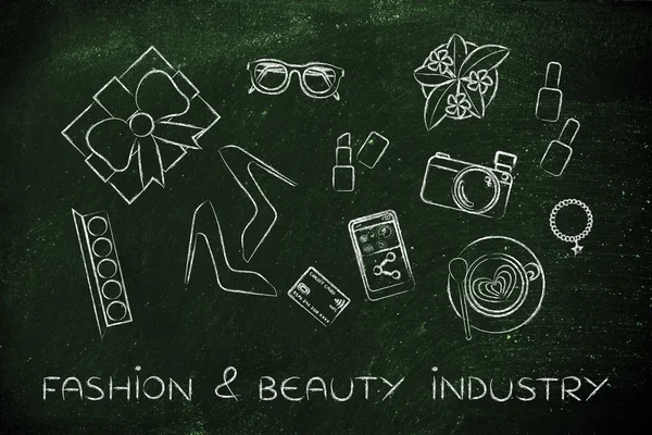 Begreppet mode & skönhet industrin — Stockfoto