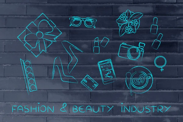 Begreppet mode & skönhet industrin — Stockfoto