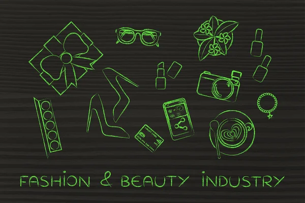 concept of fashion & beauty industry