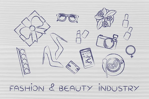 Concept de mode & industrie de la beauté — Photo